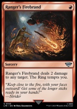Single Magic The Gathering Ranger's Firebrand (LTR-143) - English
