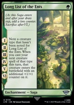 Single Magic The Gathering Long List of the Ent (174 The Lord of the Rings)