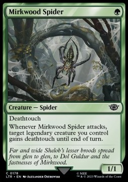 Single Magic The Gathering Mirkwood Spiders (178 The Lord of the Rings)