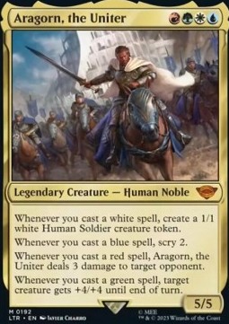 Single Magic The Gathering Aragorn, the Uniter (192 The Lord of the Rings)