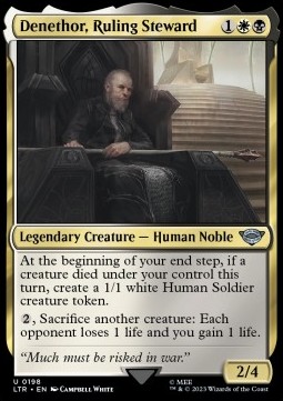 Single Magic The Gathering Denethor, Ruling Ste (198 The Lord of the Rings)