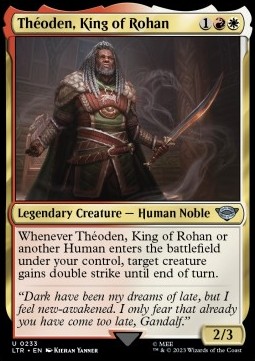 Single Magic The Gathering Théoden, King of Roh (233 The Lord of the Rings)