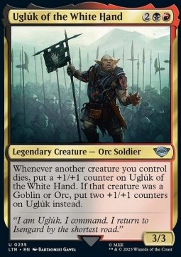 Single Magic The Gathering Uglúk of the White H (235 The Lord of the Rings)