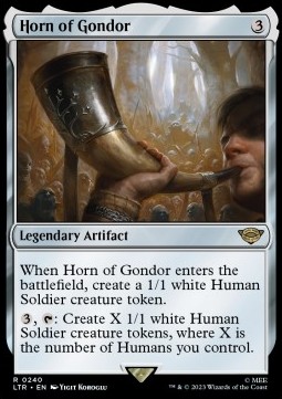 Single Magic The Gathering Horn of Gondor (240 The Lord of the Rings)