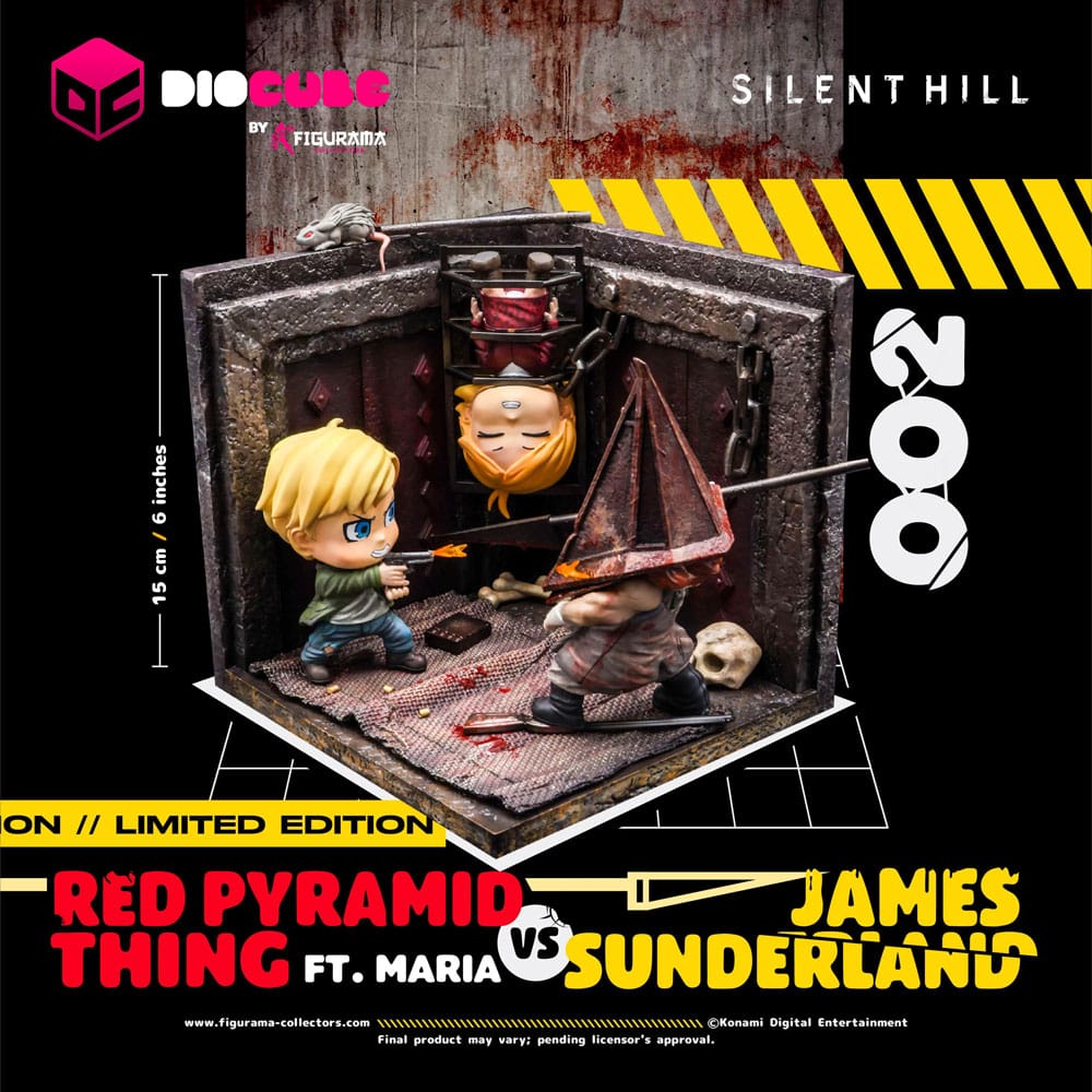 Silent Hill DioCube PVC Diorama Red Pyramid Thing Vs James Ft. Maria 15 cm