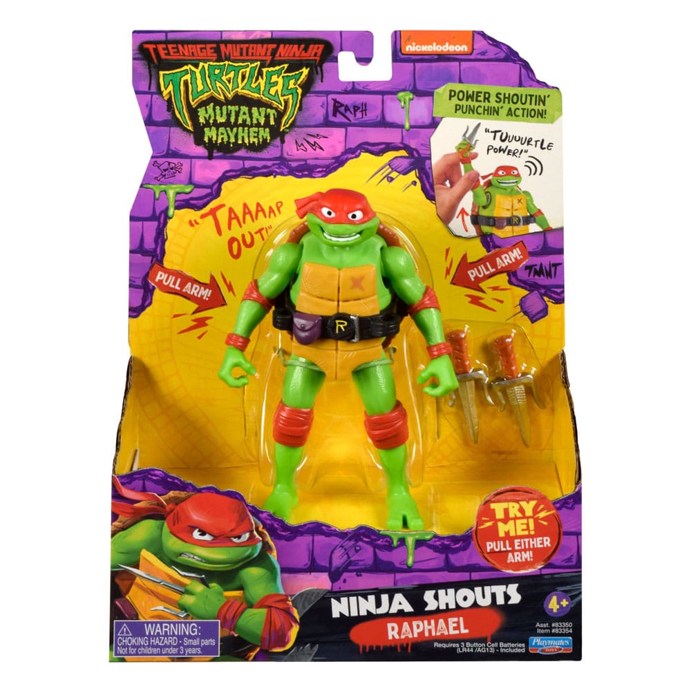 Teenage Mutant Ninja Turtles: Mutant Mayhem Ninja Shouts Raphael 15 cm