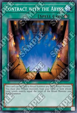 Single Yu-Gi-Oh! Contract with the Abyss (DCR-EN086) - English