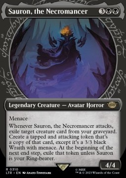 Single Magic The Gathering Sauron, the Necromancer (310 Lord of the Rings)