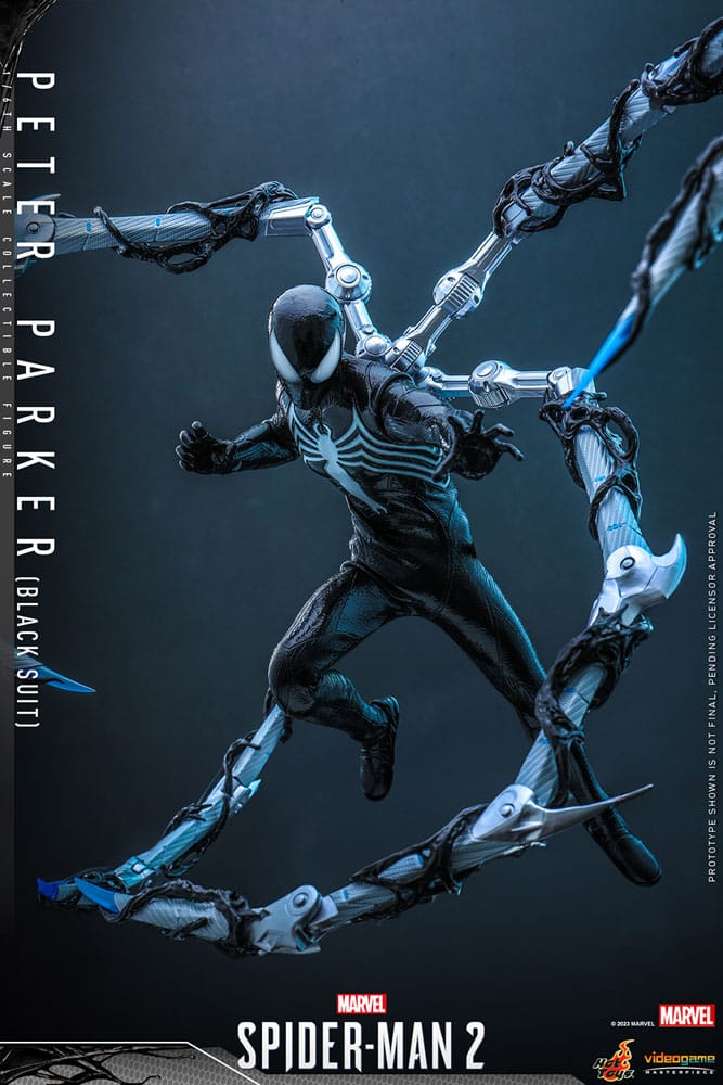 Marvel: Spider-Man 2 Video Game- Peter Parker Black Suit 1:6 Scale Figure