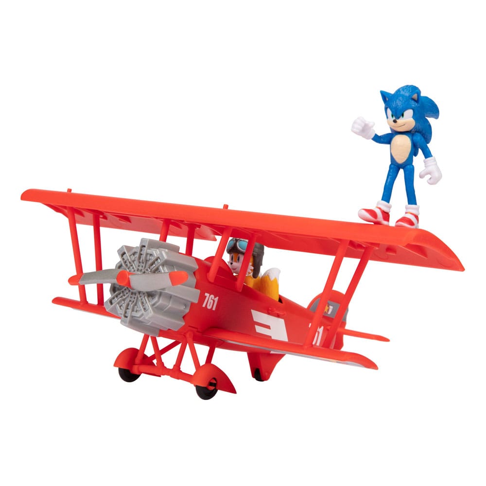 Sonic The Hedgehog Action Figures Sonic The Movie 2 Sonic & Tails in Plane