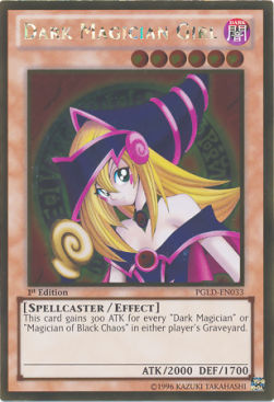 Single Yu-Gi-Oh! Dark Magician Girl (PGLD-EN033) - English