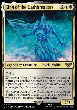 Single Magic The Gathering King of the Oathbrea (211 The Lord of the Rings)