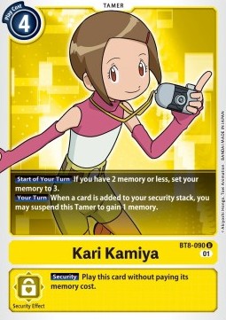 Single Digimon Kari Kamiya (BT8-090) - English