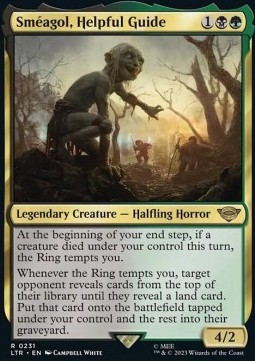 Single Magic The Gathering Smeagol, Helpful Guide (231 Lord of the Rings)