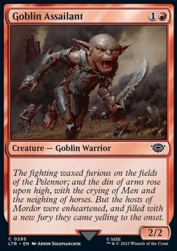 Single Magic The Gathering Goblin Assailant (Lord of the Rigs-295) Eng
