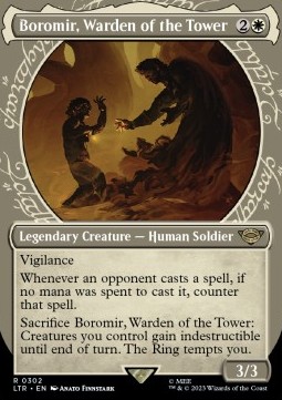 Single Magic The Gathering Boromir, Warden of the Tower V.1 Foil (LTR-302) 