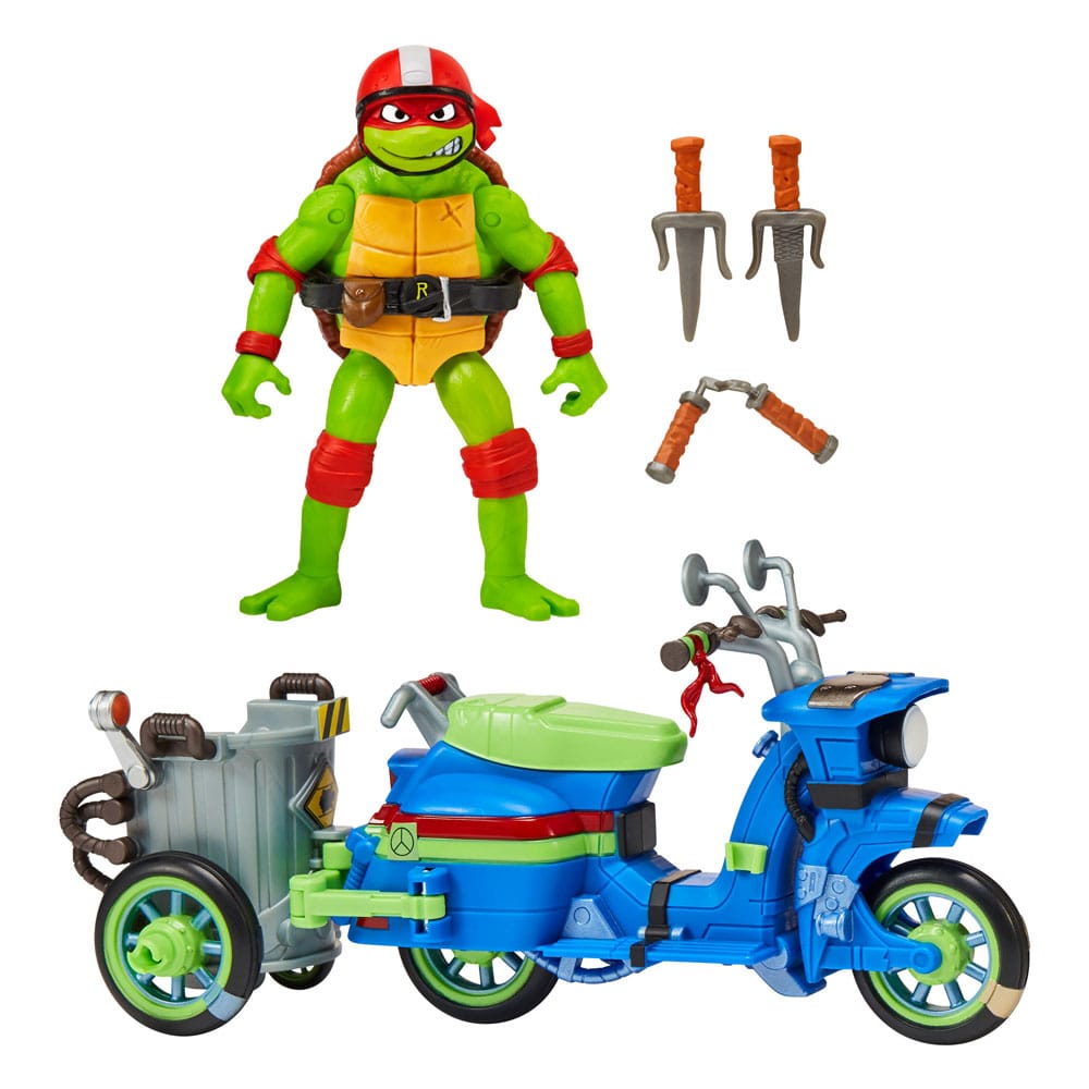 Teenage Mutant Ninja Turtles: Mutant Mayhem Battle Cycle Raphael 30 cm