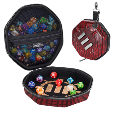 ENHANCE Tabletop RPGs Dice Tray & Case Collector's Edition (Red)