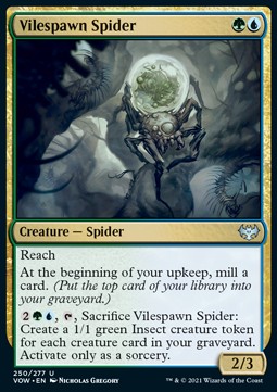 Single Magic The Gathering Vilespawn Spider (VOW-250) - English