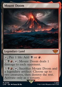 Single Magic The Gathering Mount Doom (258 Lord of the Rings) English