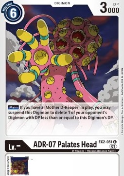Single Digimon ADR-07 Palates Head (EX2-051) - English