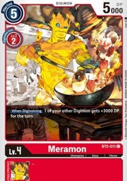Single Digimon Meramon (BT5-011) - English