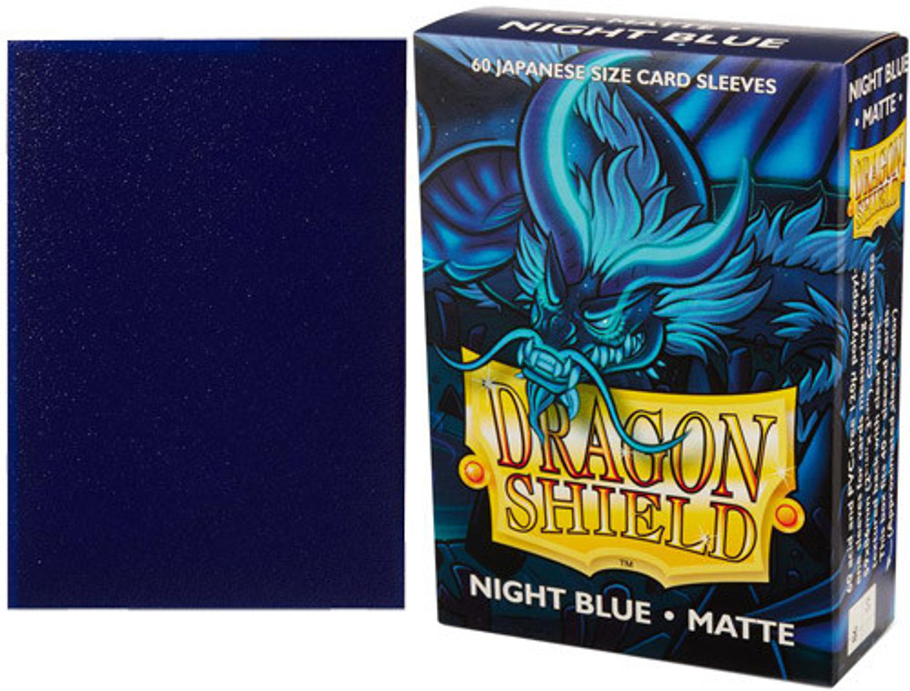 Dragon Shield Japanese Matte Sleeves - Night Blue Delphion (60 Sleeves)