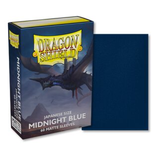 Dragon Shield Japanese size Matte Sleeves - Midnight Blue (60 Sleeves)