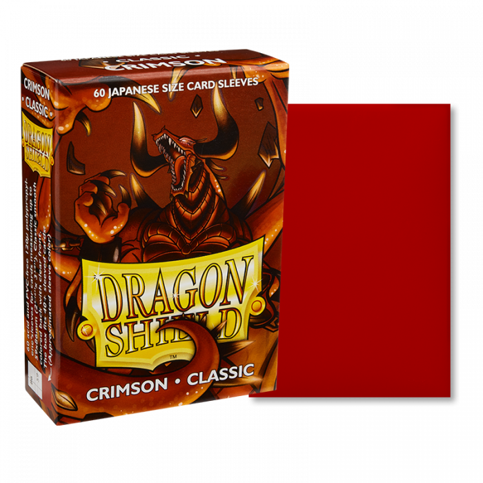 Dragon Shield Japanese Art Sleeves - Classic Crimson (60 Sleeves)