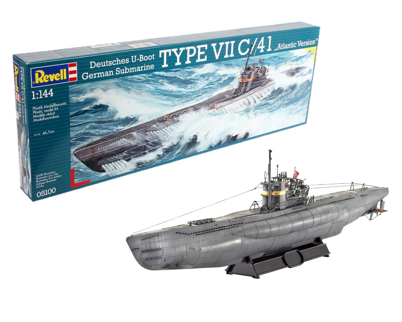 Revell Model Kit U-Boot Type VII C/41 Scale 1:144