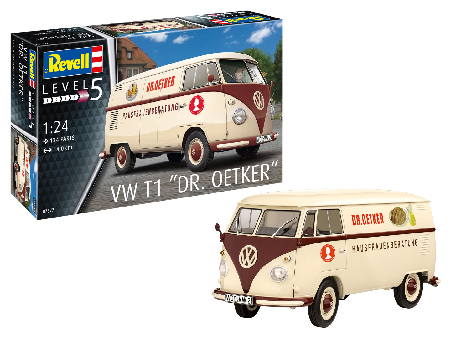 Revell Model Kit  VW T1 Dr. Oetker Scale 1:24
