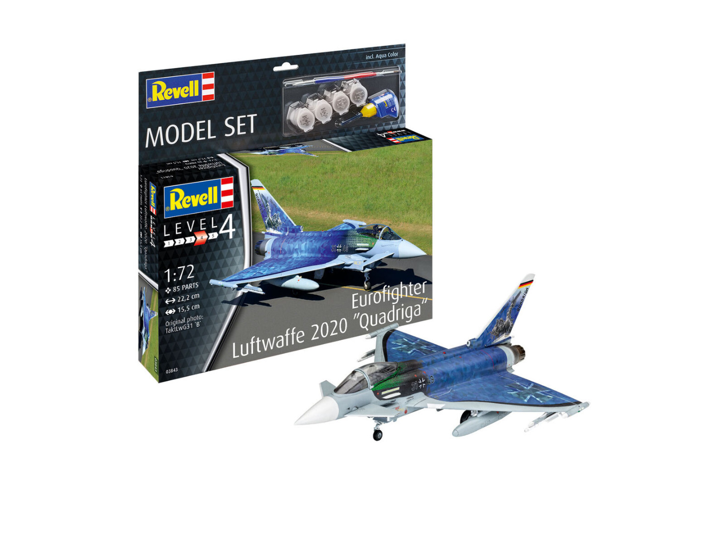 Revell Model Set Eurofighter Luftwaffe 2020 Quadriga Scale 1:72