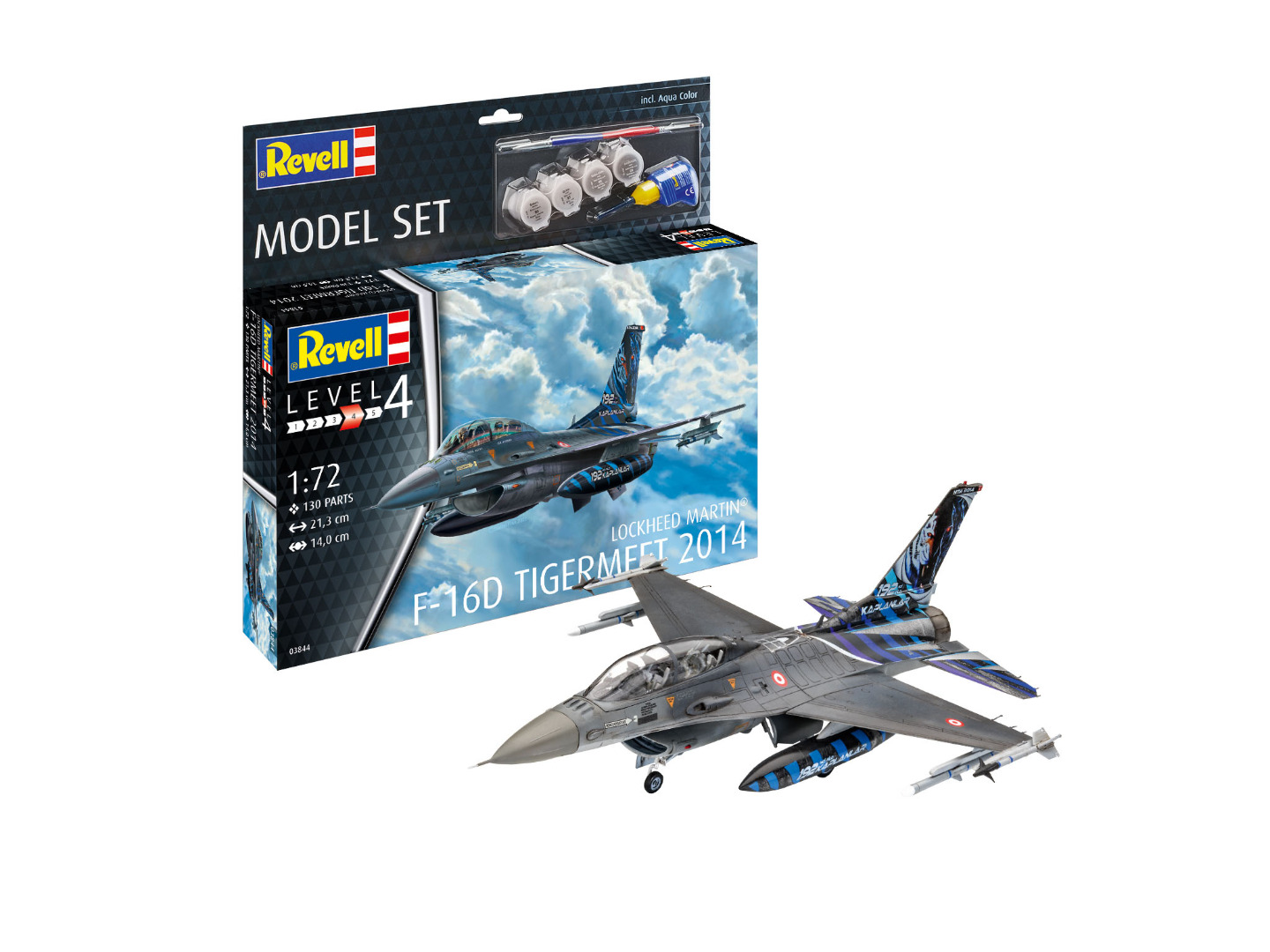 Revell Model Set Lockheed Martin F-16D Tigermeet 2014 Scale 1:72