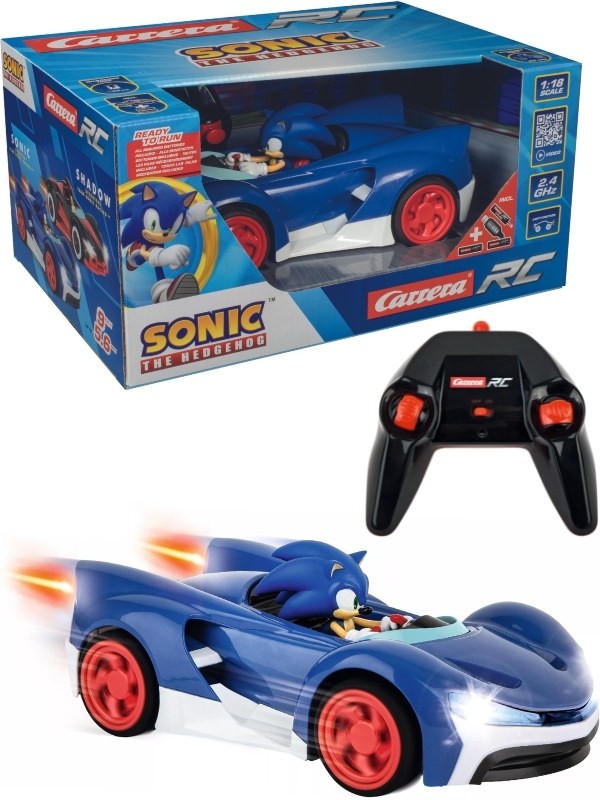 Carrera RC Carro Telecomandado Sonic the Hedgehog Sonic Scale 1:18