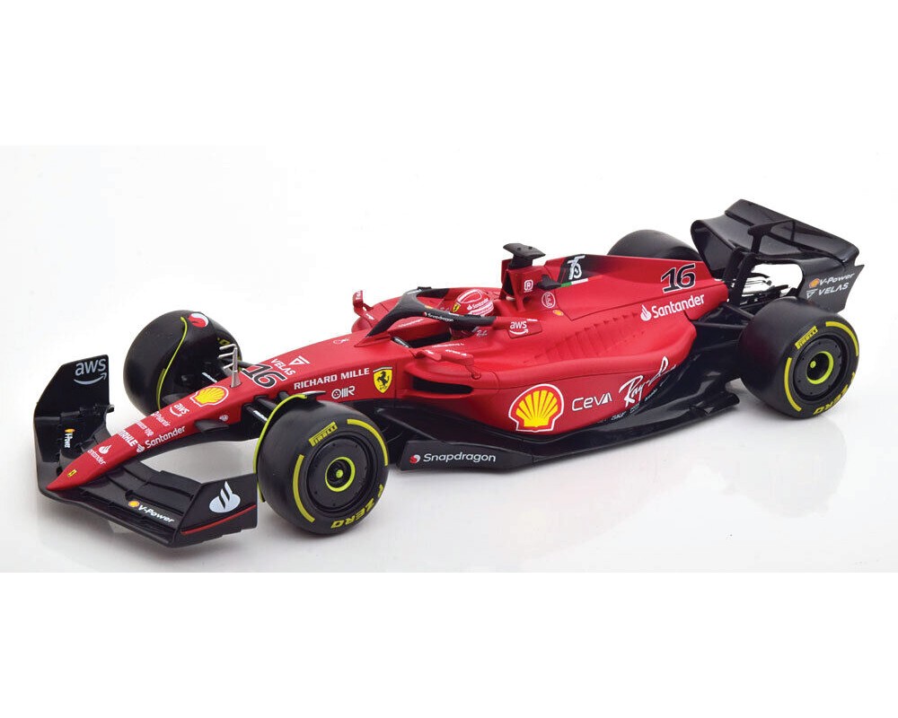Bburago Formula Racing Ferrari F1-75 Charles Leclerc #16 Scale 1:43