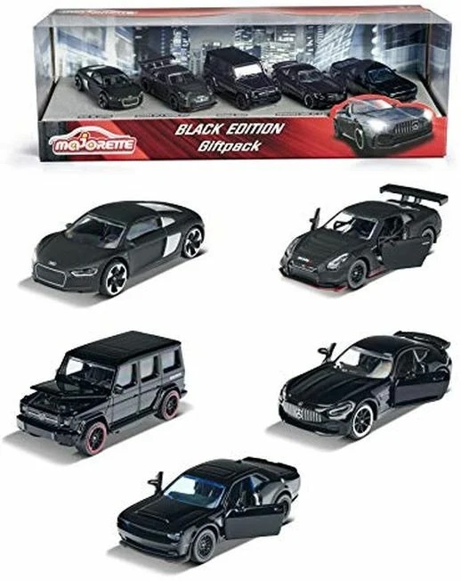 Majorette Black Edition Gift Pack - 5 Carros 1/64