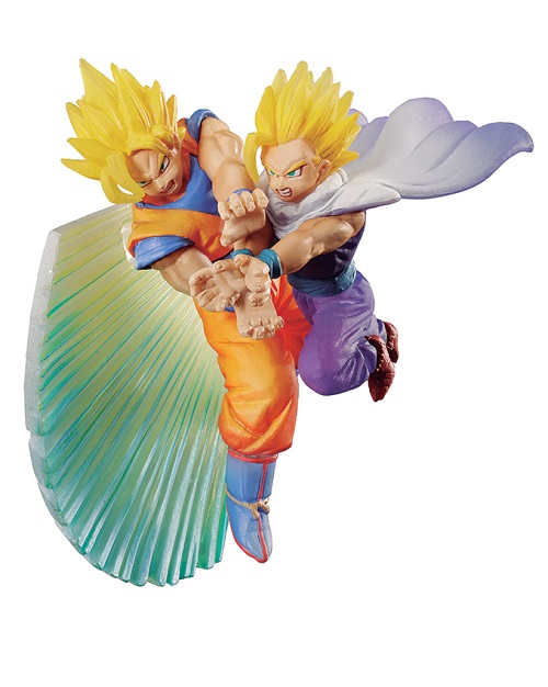 Dragonball Z Dracap Memorial PVC Statue Kamehameha Goku & Gohan 8 cm