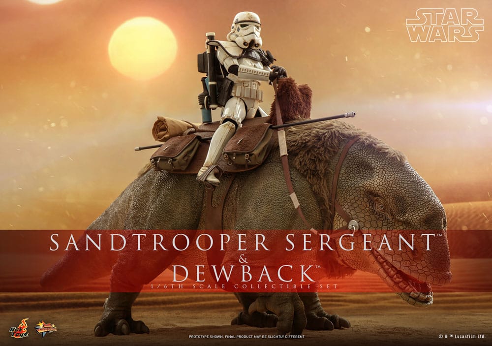 Star Wars Episode IV AF 2-Pack 1/6 Sandtrooper Sergeant & Dewback 30 cm