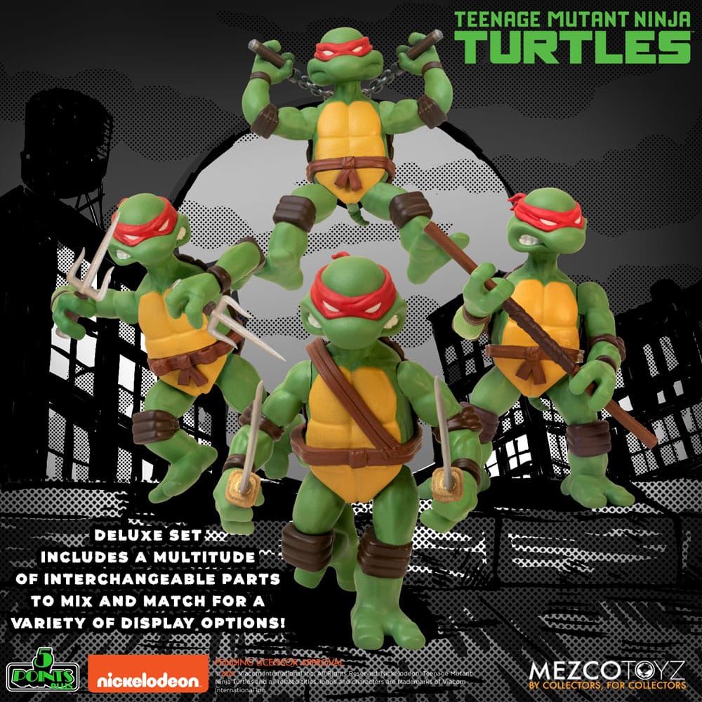 Teenage Mutant Ninja Turtles AF Teenage Mutant Ninja Turtles Deluxe Set 8cm