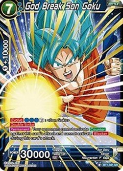 Single Dragon Ball Super God Break Son Goku (V.1 - Super Rare) Foil - En