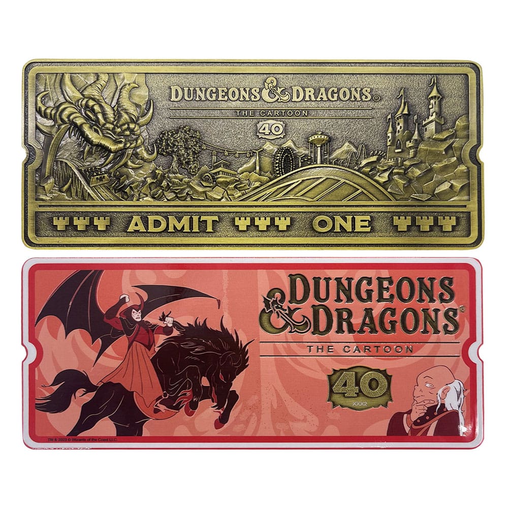 Dungeons & Dragons 40th Anniversary Rollercoaster Ticket Limited Edition