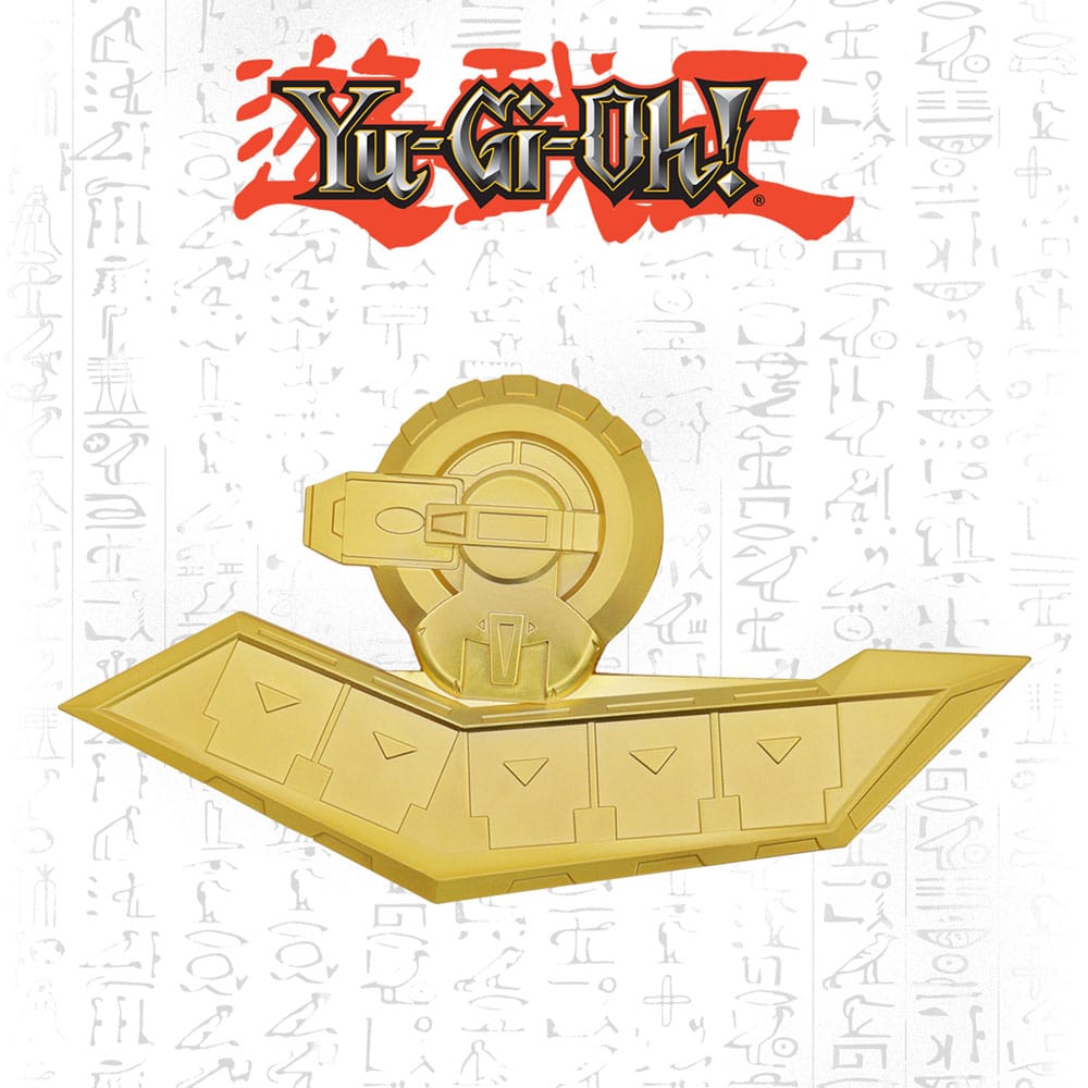 Yu-Gi-Oh! Duel mini Replica Disk Gold Plated Metal Collectible 