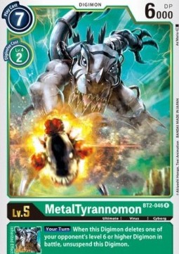 Single Digimon MetalTyrannomon (BT2-046) - English