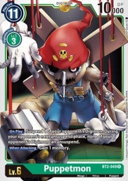 Single Digimon Puppetmon (BT2-049) Foil - English