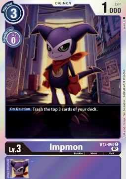 Single Digimon Impmon (BT2-068) Foil- English
