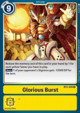 Single Digimon Glorious Burst (BT2-099) - English