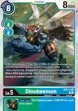 Single Digimon Dinobeemon (ST9-11) Foil - English