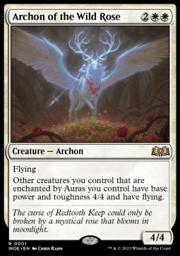 Single Magic The Gathering Archon of the Wild Rose (WOE-001) English