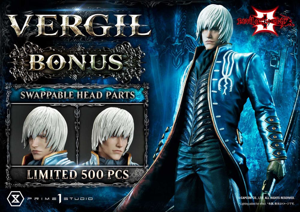 Devil May Cry 3 Ultimate Premiu Statue 1/4 Vergil Deluxe Bonus Version 69cm