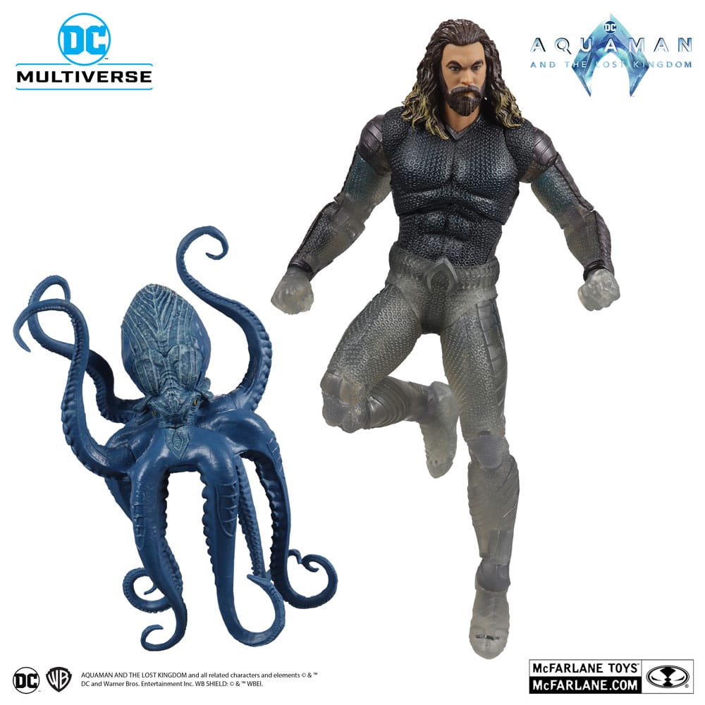 Aquaman and the Lost Kingdom Action Figure Aquaman (Stealth Suit with Topo)